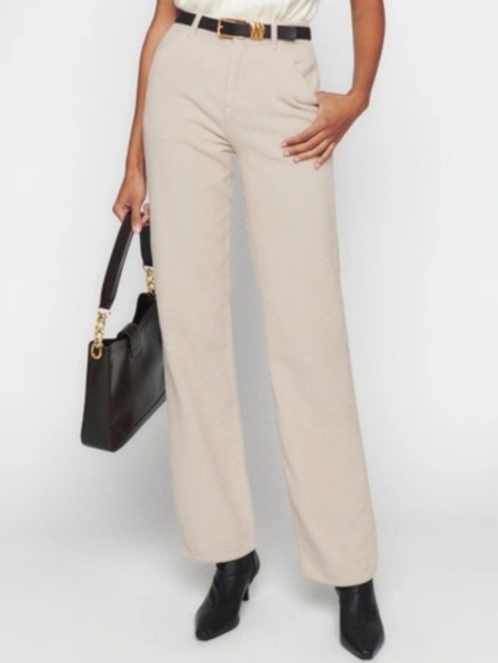 Reformation Wider Painter High Rise Wide Leg Corduroy Pants
